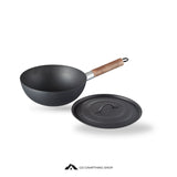 Skater IRCN1-A Outdoor Wok 23 cm Lid with Storage Bag Camping Frying Pan