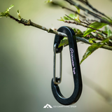 Mountain Tapir 6cmx3cm Aluminum Alloy Carabiner, Locking Carabiner, Key Holder Multi-Functional Household Hook